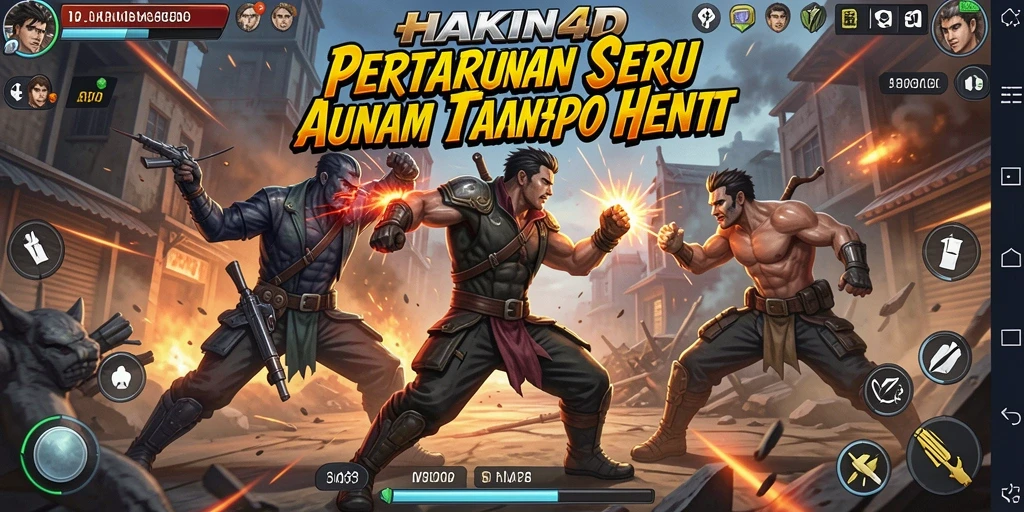 Tangkapan layar HAKIN4D menampilkan aksi seru dalam pertarungan.