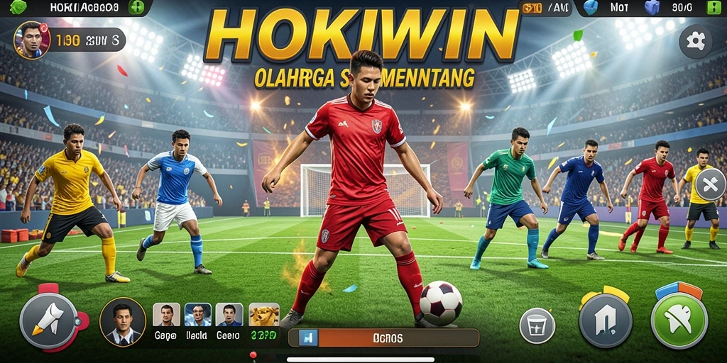 Tampilan gameplay seru HOKIWIN dalam olahraga kompetitif.