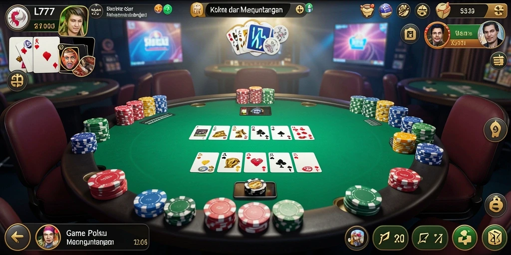 Tampilan gameplay L777 yang menawan dan mendebarkan di dunia Poker.