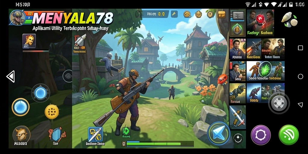 Screenshot utama MENYALA78 menampilkan antarmuka yang intuitif dan alat Utility yang bermanfaat.
