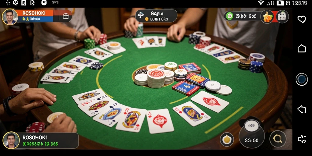 Screenshot menunjukkan gameplay Gaple yang seru dan interaktif.