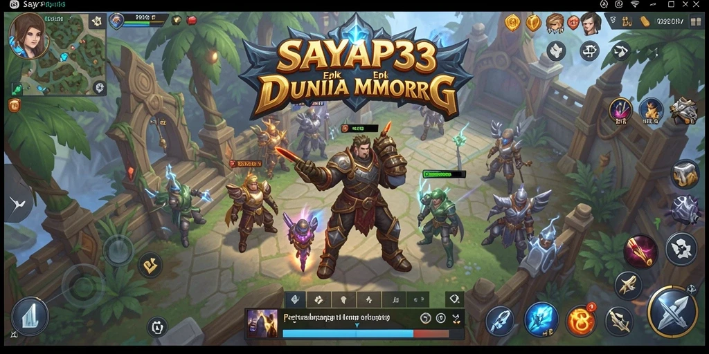 Tangkapan layar SAYAP33 menampilkan aksi seru dalam dunia MMORPG.