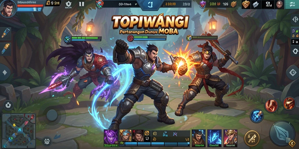 Tampilan intens dari gameplay seru di TOPIWANGI