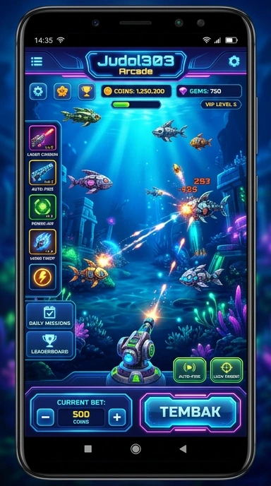 Screenshot aplikasi judol303 yang menunjukkan fitur unggulan.